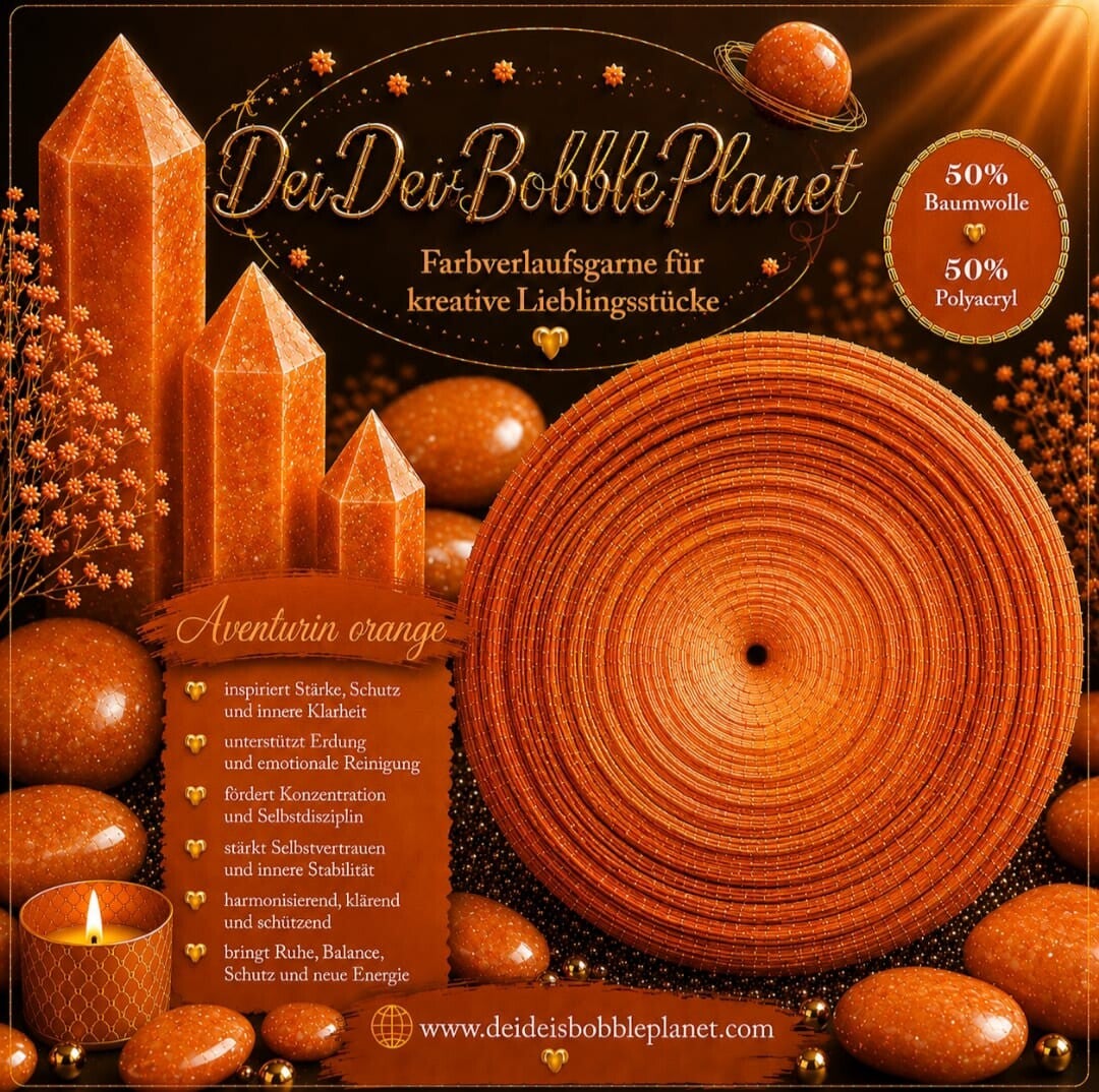 Bobbel Aventurin orange