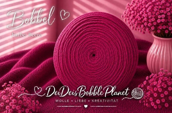 Bobbel Uni Brombeere
