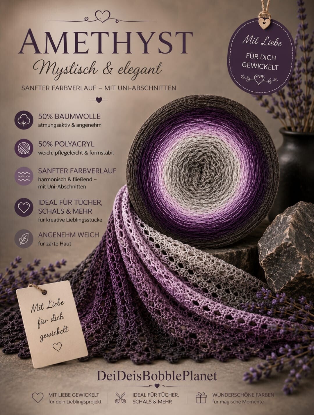 Bobbel Amethyst