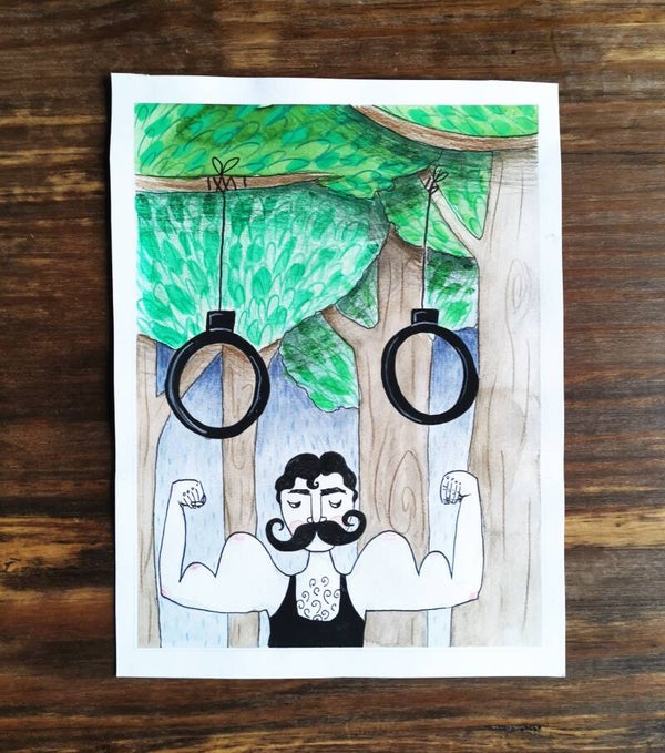 Krachtpatser | Circus serie | illustratie