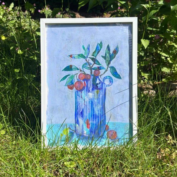 Blauw vaasje