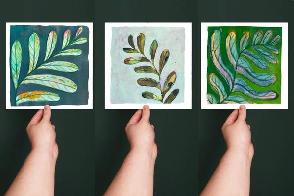 Groen aan de muur | 3 prints