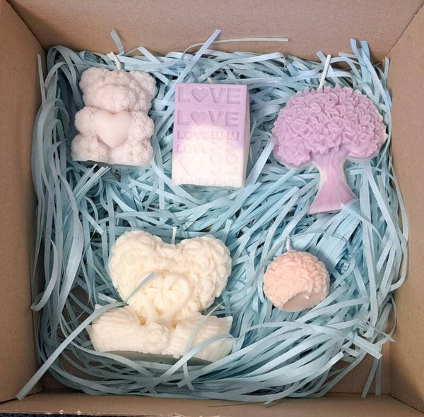 Box 5 świeczek sojowych