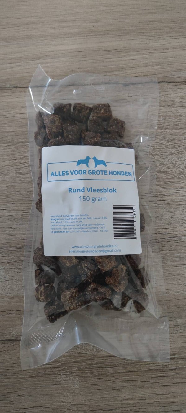 Vleesblokjes Rund 150 gram