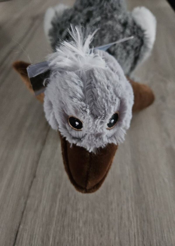 Pluche struisvogel met geluid