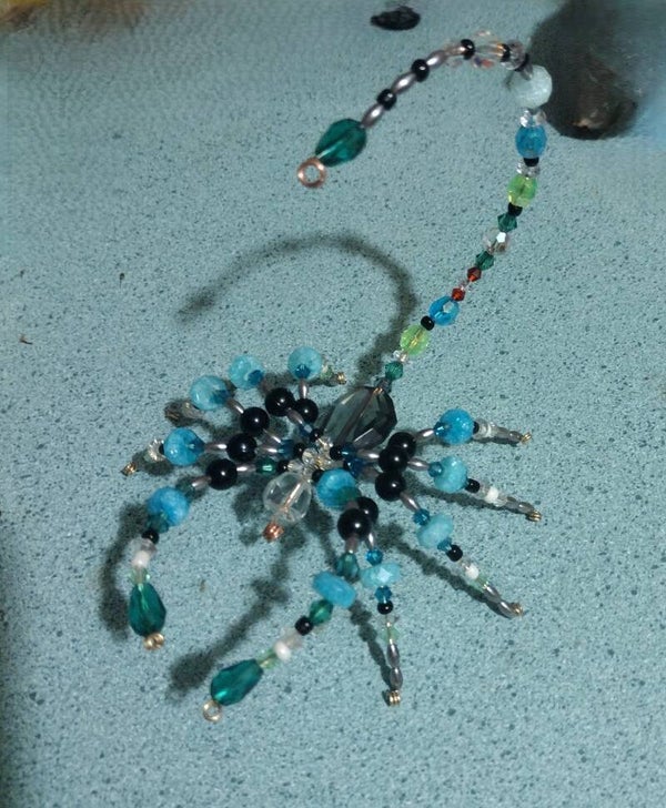 Beaded Blue Scorpion