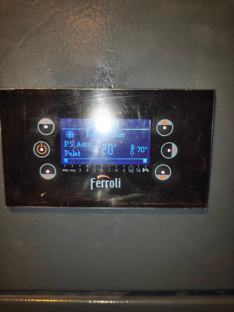 Panel sterowania kotła na pellet