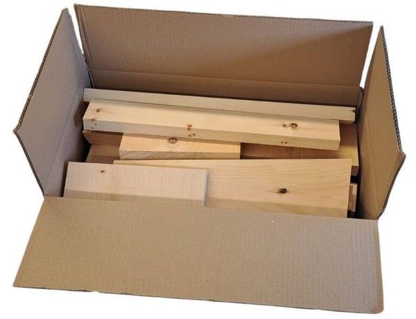 Zirbenholz Reste kaufen – großer Karton für Bastler & DIY