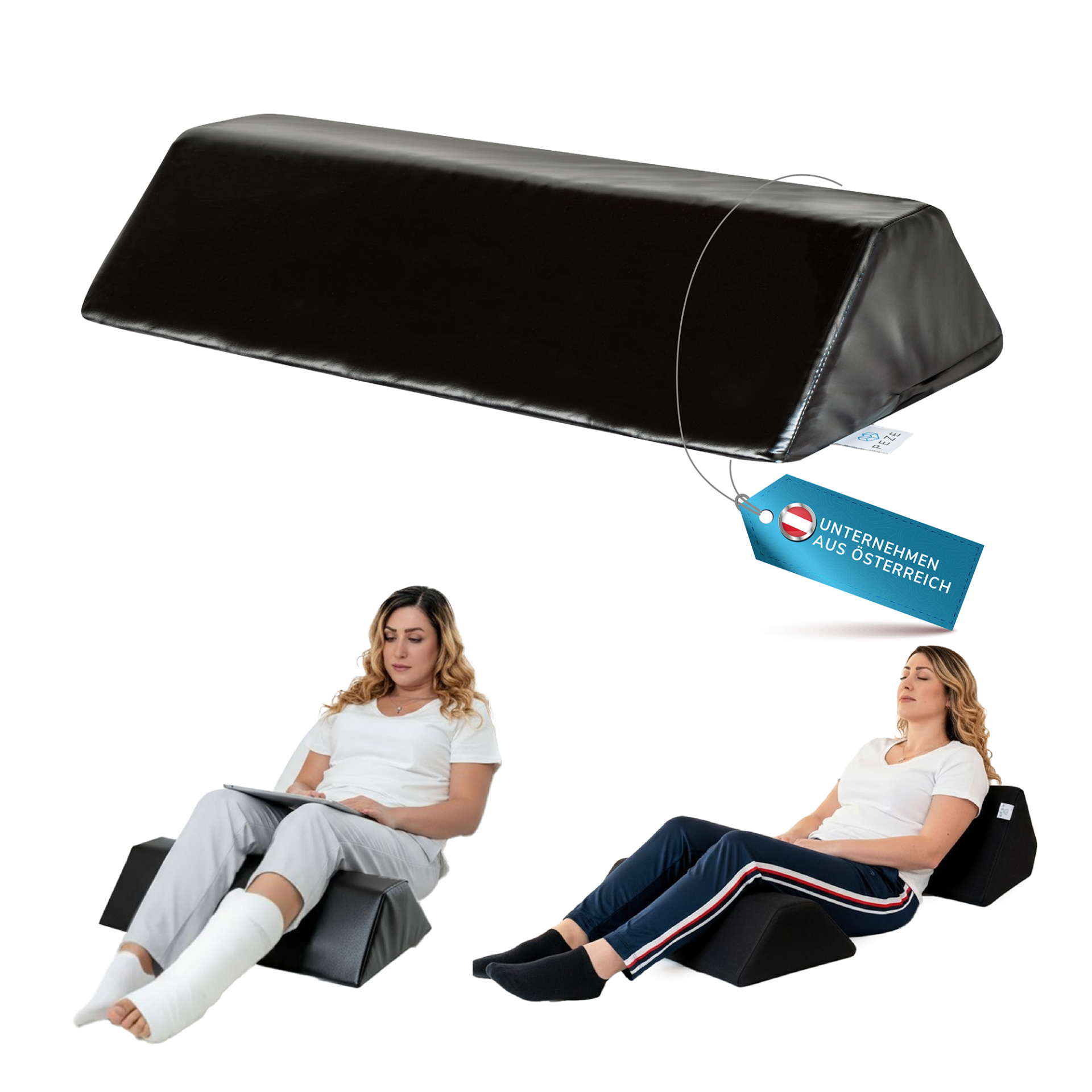 2 Stück - Lagerungskissen - Ideal für Knie, Beine, Rücken, TPU-Bezug wasserfest & desinfizierbar