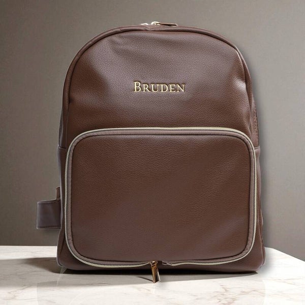 Brown Vegan Leather Fanny Bag