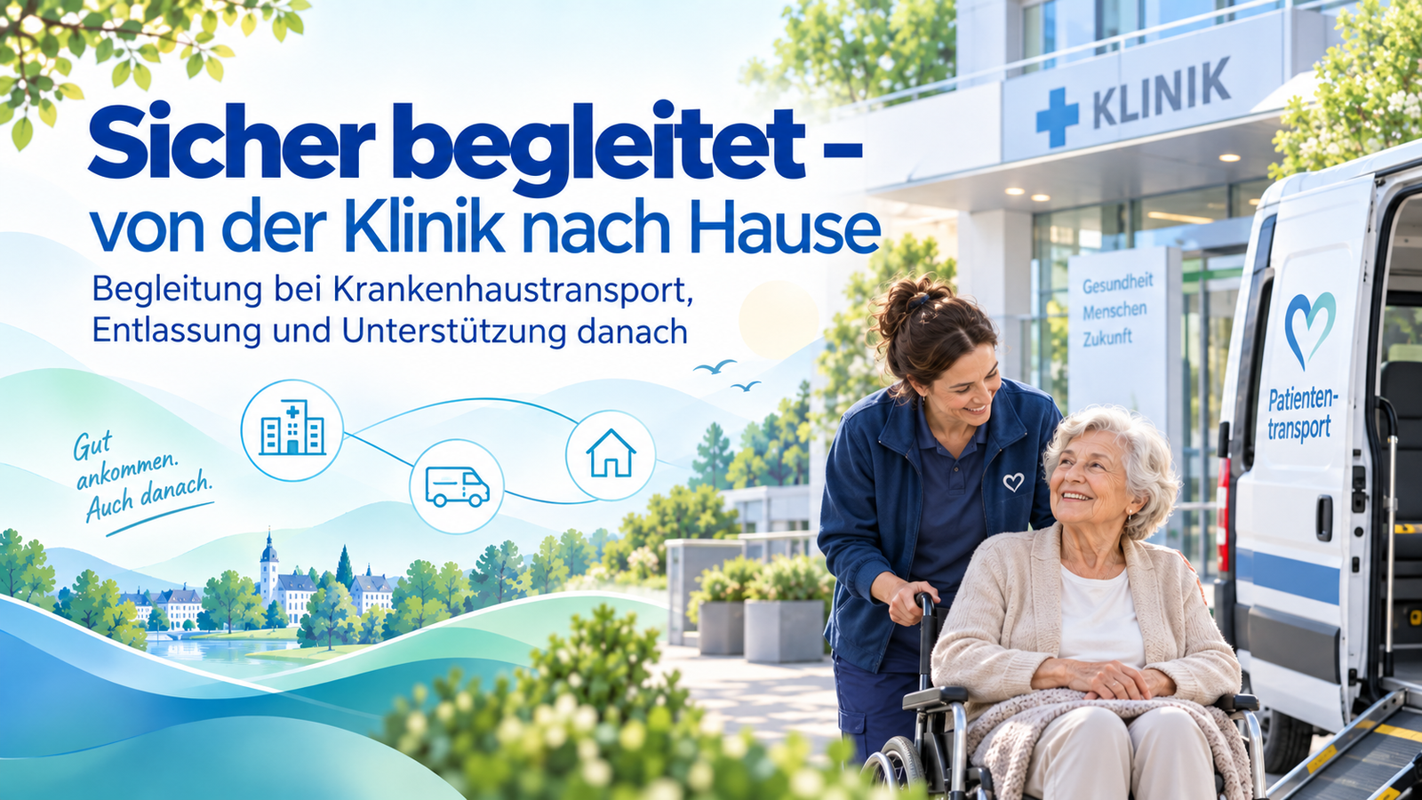 Begleitung nach einem Krankenhausaufenthalt – sicher von der Klinik nach Hause
