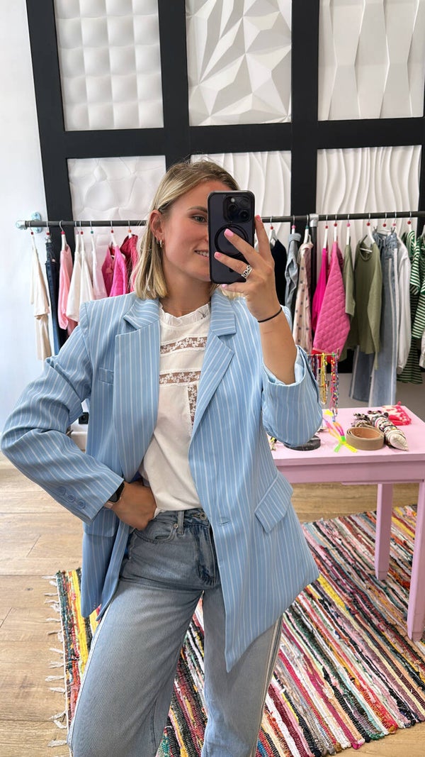 Veste blazer à rayure