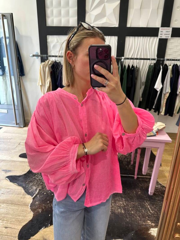 Blouse rose fluo