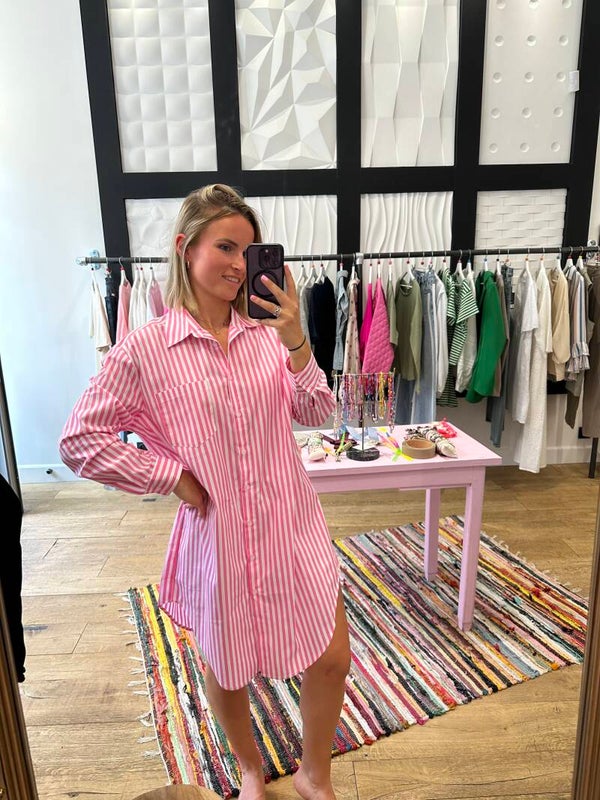 Robe chemise - Rose