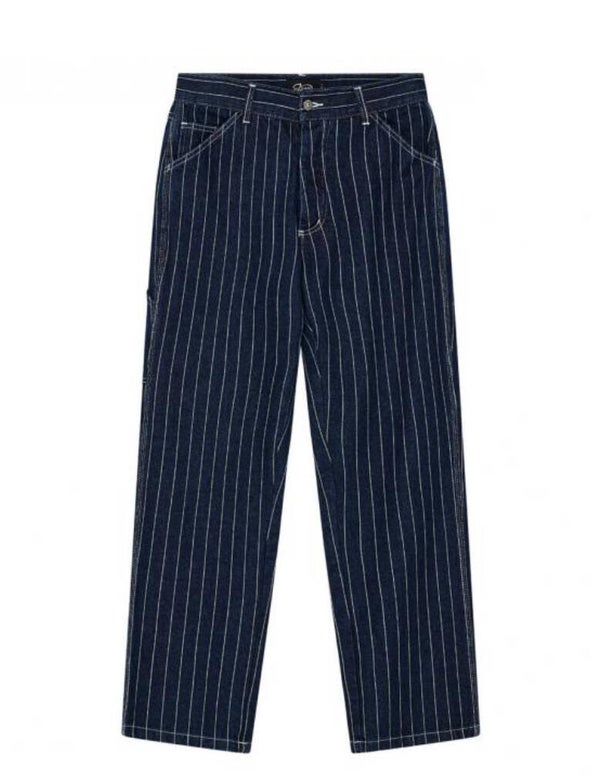 Dallas Stripe Work Pant Indigo Deus Ex Machina