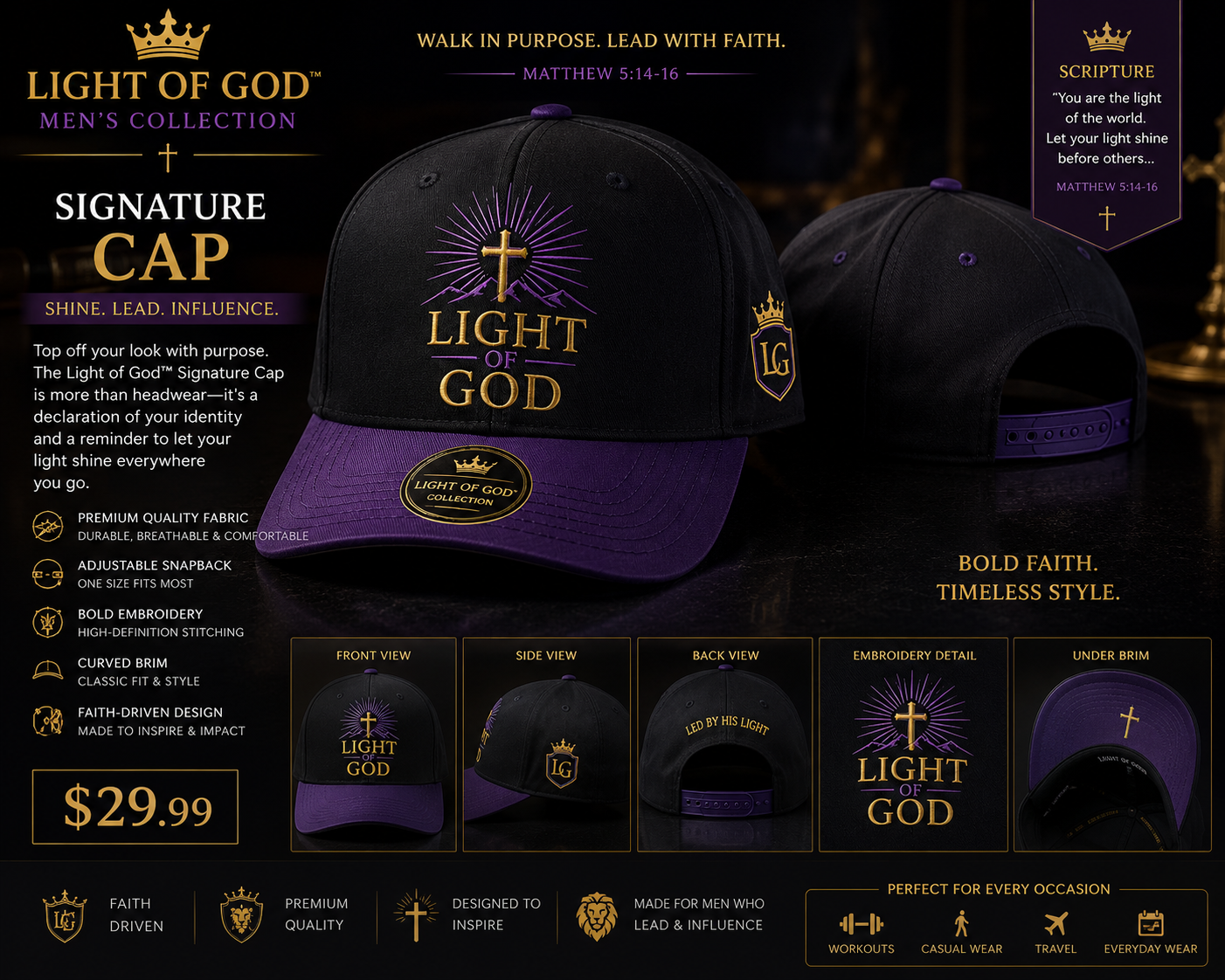 Light of God™ Signature Cap
