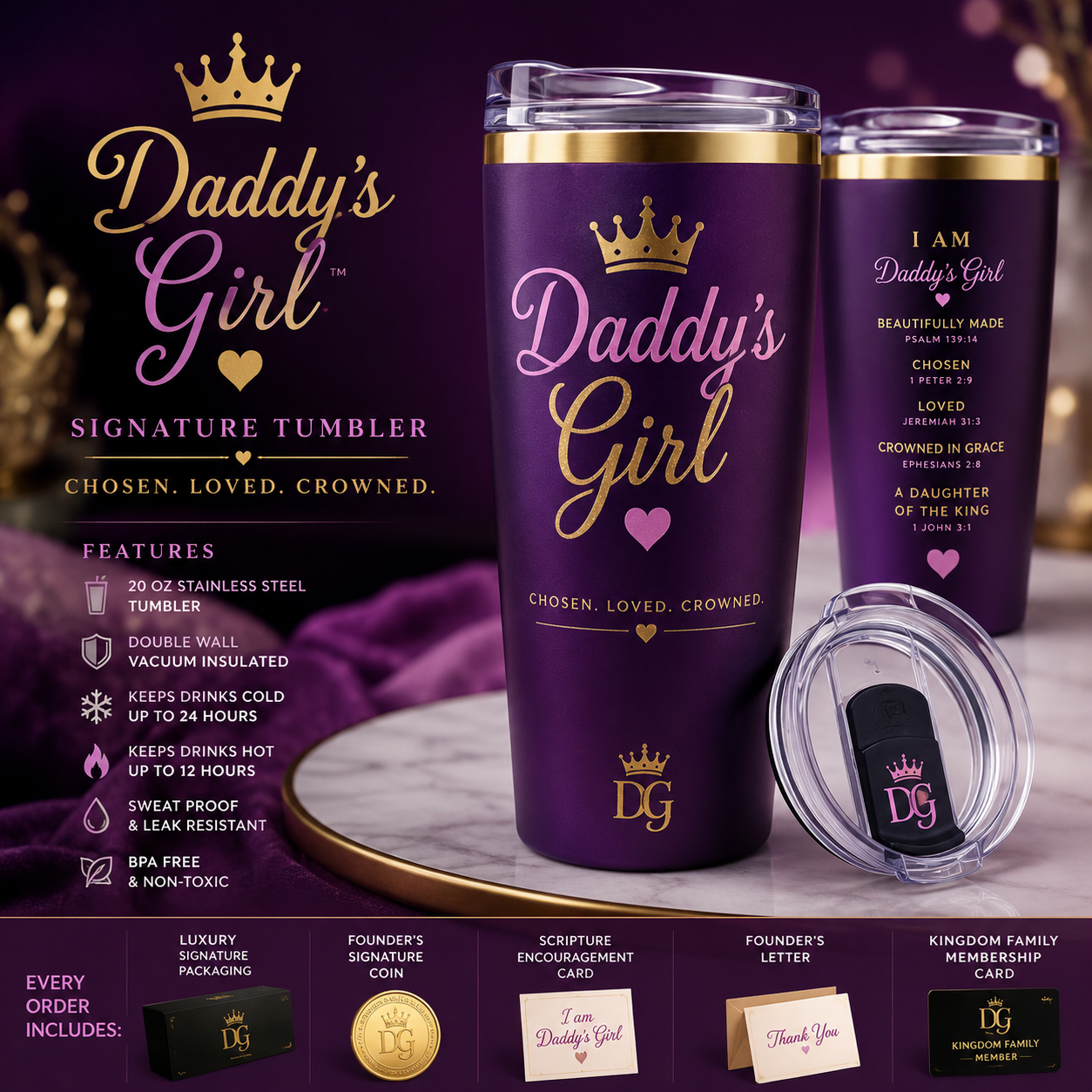 👑 Daddy's Girl™ Signature Tumbler