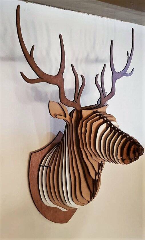 Gedetailleerde Jachttrofee "Hert"