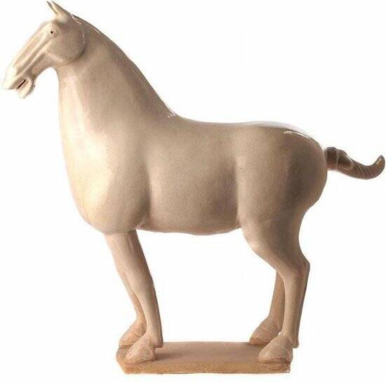 Fine Asianliving Terracotta Paard Han Chinese Style Wit