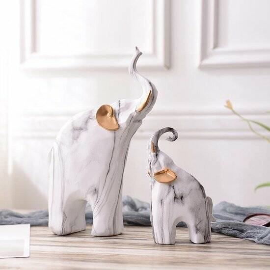 Decoratief Beeld Dier - Olifant Set 