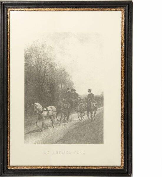 Schilderij 50*70 cm Zwart | 50288 | Clayre & Eef