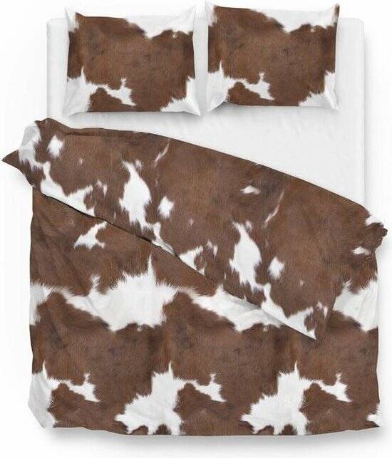 Hoogwaardige Zacht Katoen Dekbedovertrek Koeienhuid | 140x200/220 | Ademend En Soepel | Fijn Geweven