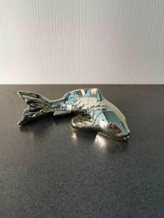 Beeld Karper klein goud