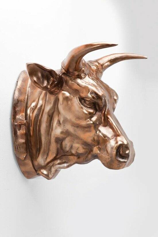 Kare Deco Hoofd Buffalo Copper