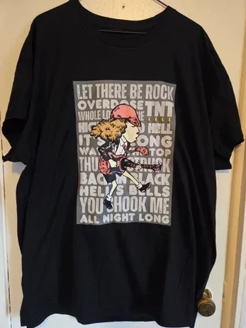 AC/DC - Angus Young Black T-Shirt #218 (Size 2XL)