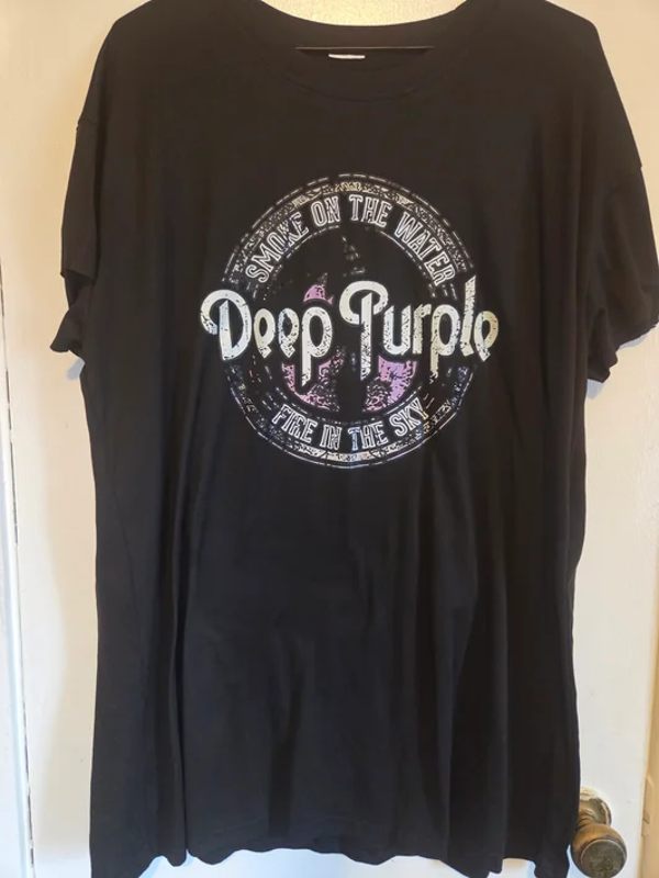 Deep Purple - Fire in the Sky Black T-Shirt #122 (XL)