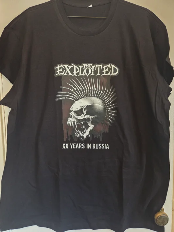 The Exploited - XX years in Russia Black T-Shirt #229 (2XL)