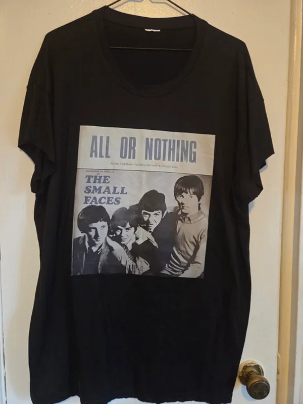 The Small Faces - All or Nothing Black T-Shirt #127 (XL)