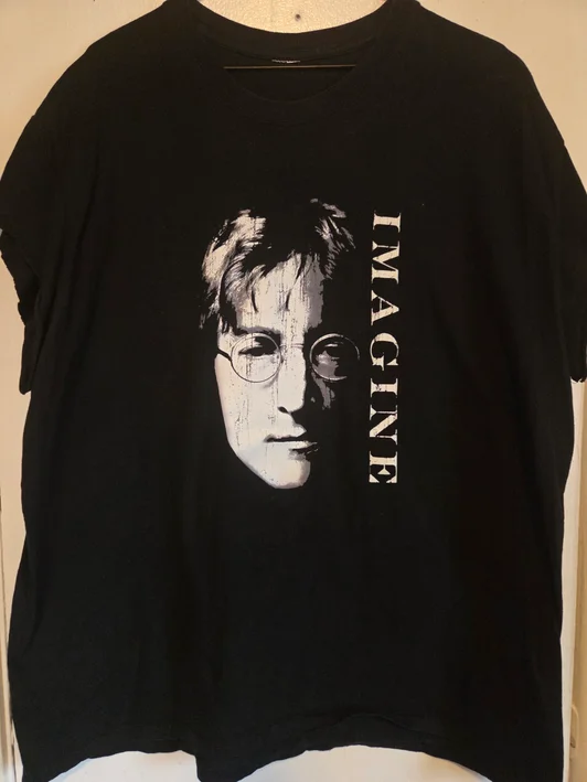 John Lennon - Imagine Black T-Shirt #134 (2XL)