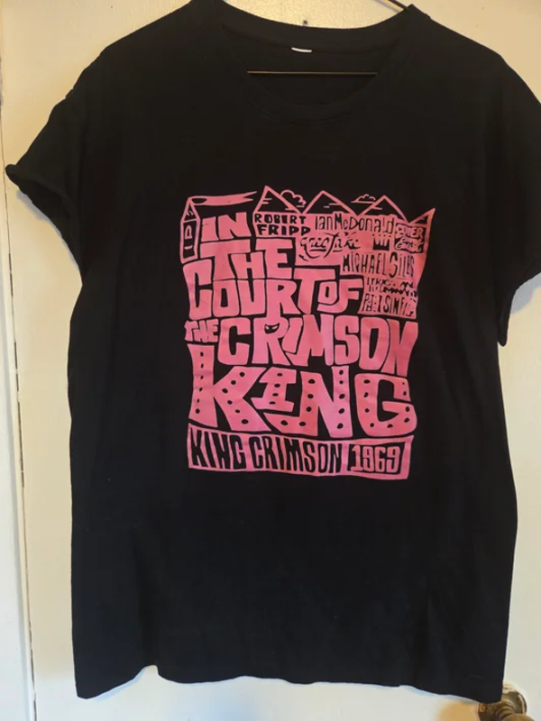King Krimson - In The Court Of Black T-Shirt #135 (XL)
