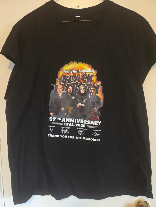 Black Sabbath - 57th Anniversary Black T-Shirt #168 (XL)