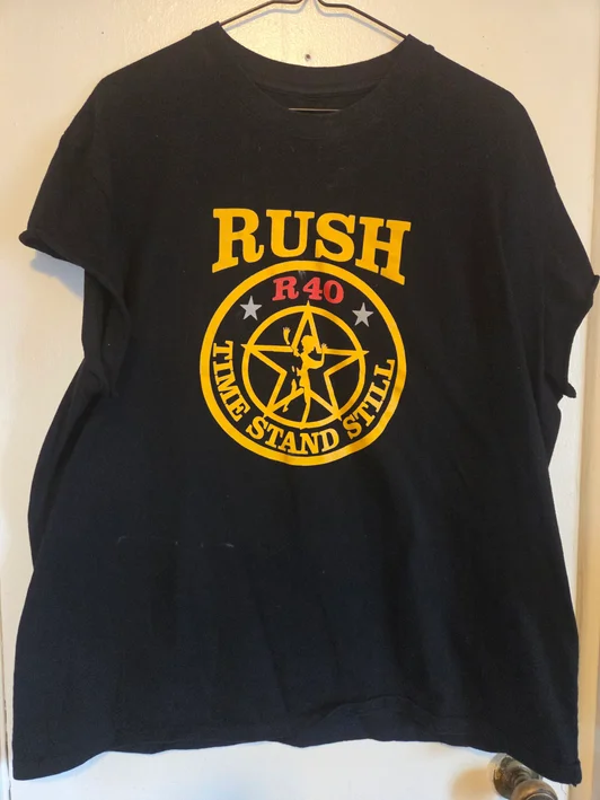 Rush - R40 time stand still Black T-Shirt #146 (2XL)