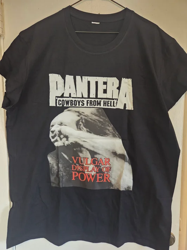 Pantera - Cowboys from Hell Black T-Shirt #224 (2XL)