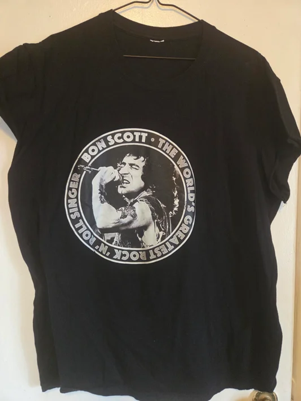Bon Scott -  Black T-Shirt #165 (2XL)