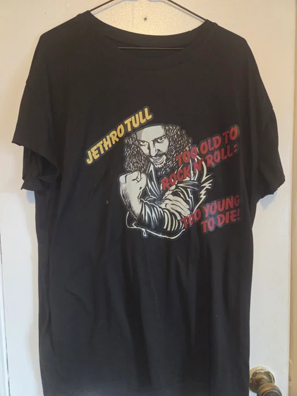 Jethro Tull -  Black T-Shirt #166 (2XL)