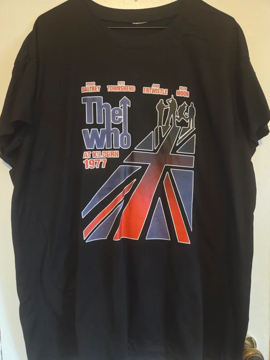 The Who - Kilburn 1977 Black T-Shirt #170 (XL)