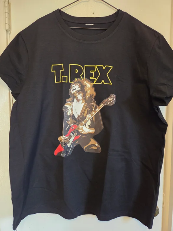 T Rex - Marc Bolan Black T-Shirt #220 (2XL)