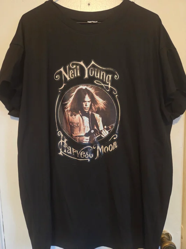Neil Young - Harvest Moon Black T-Shirt #185 (XL)