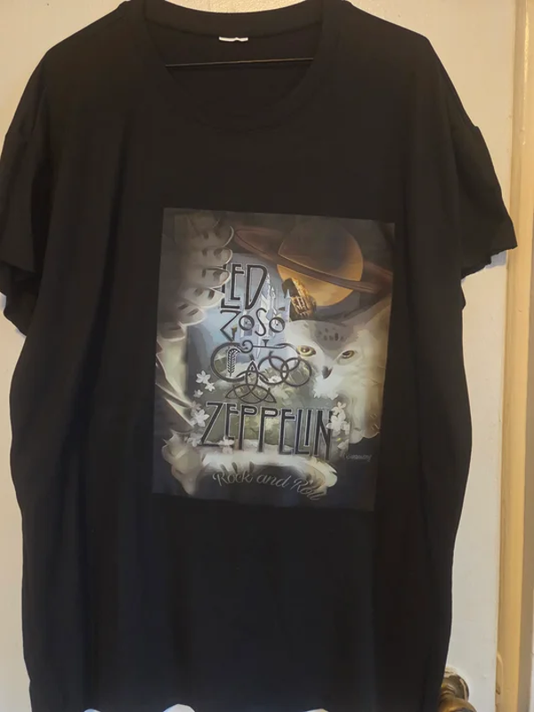 Led Zepplin - Montreal 1972 Black T-Shirt #177 (2XL)