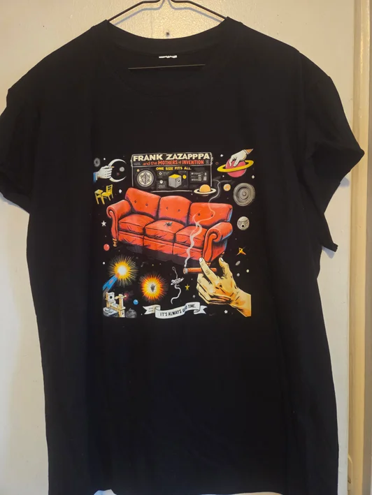 Frank Zappa -  Black T-Shirt #181 (2XL)