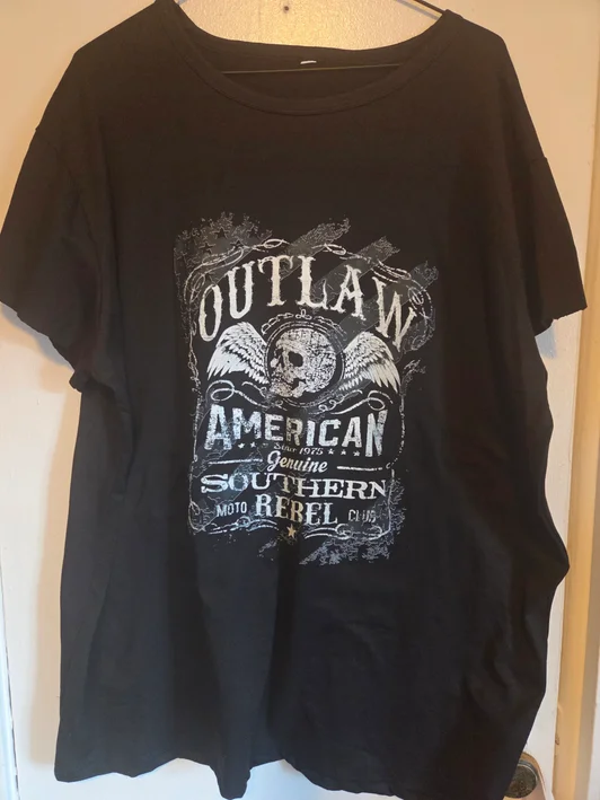 Outlaw -  Black T-Shirt #190 (2XL)