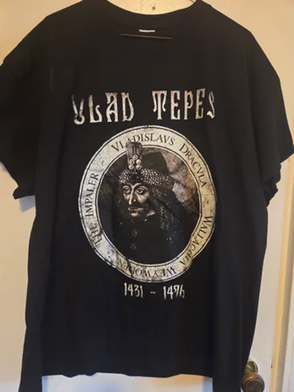 Vlad the Impaler -  Black T-Shirt #242 (2XL)