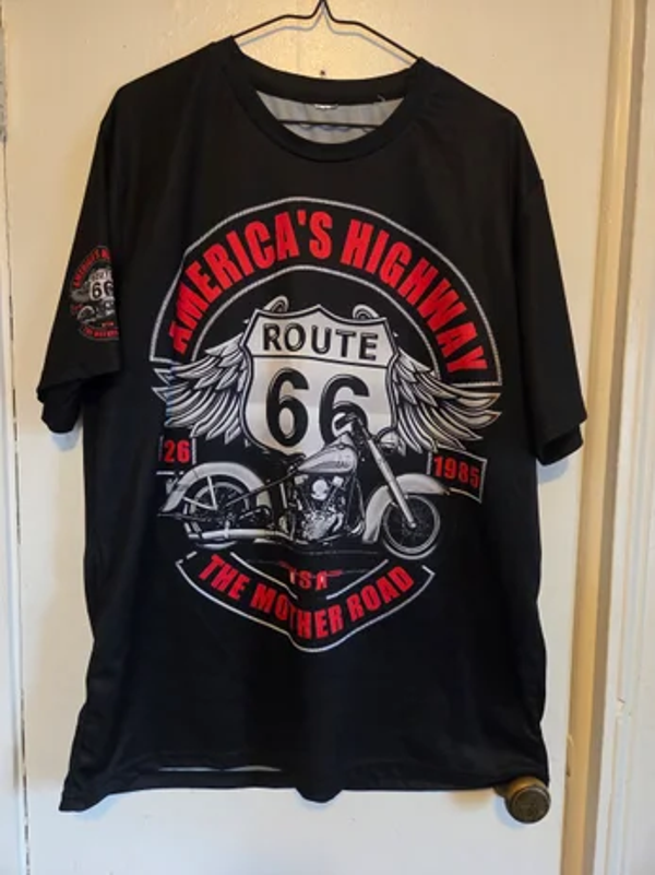 Route 66 - With Matching Watch Black T-Shirt #202 (XL)