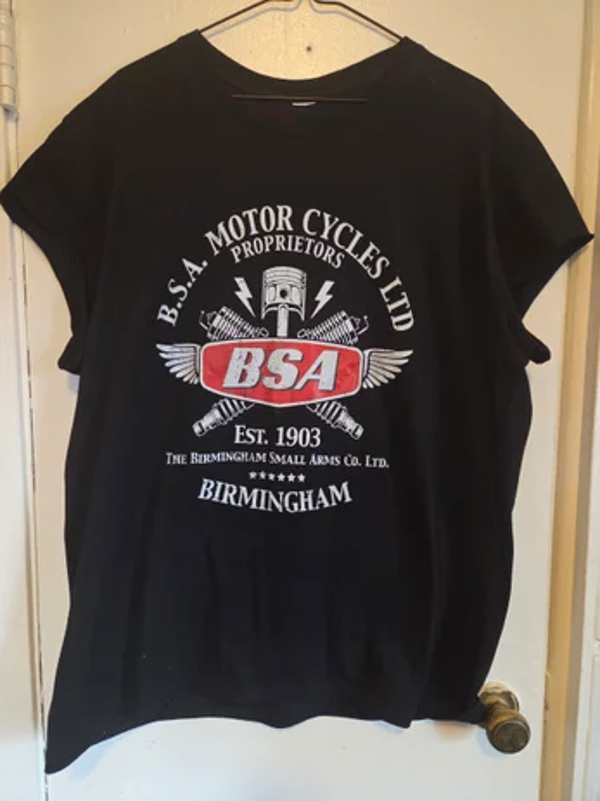 BSA Motorcycles -  Black T-Shirt #206 (2XL)