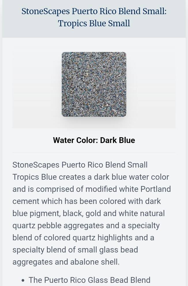 Stonescapes Tropics Blue Puerto Rico blend 