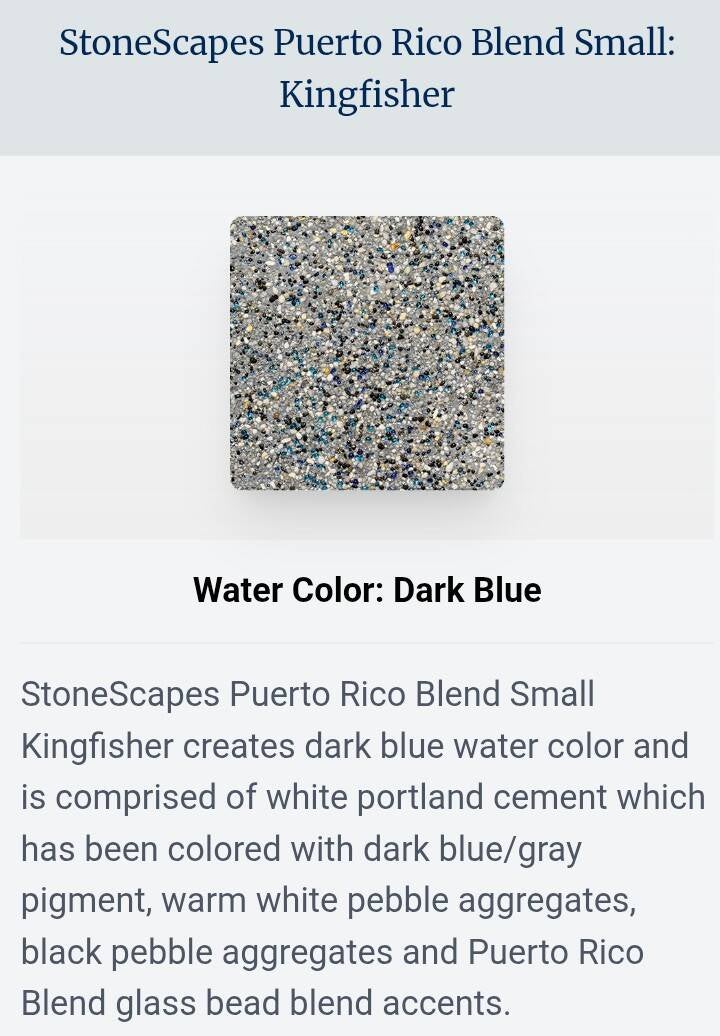 Stonescapes Kingfisher Puerto Rico blend